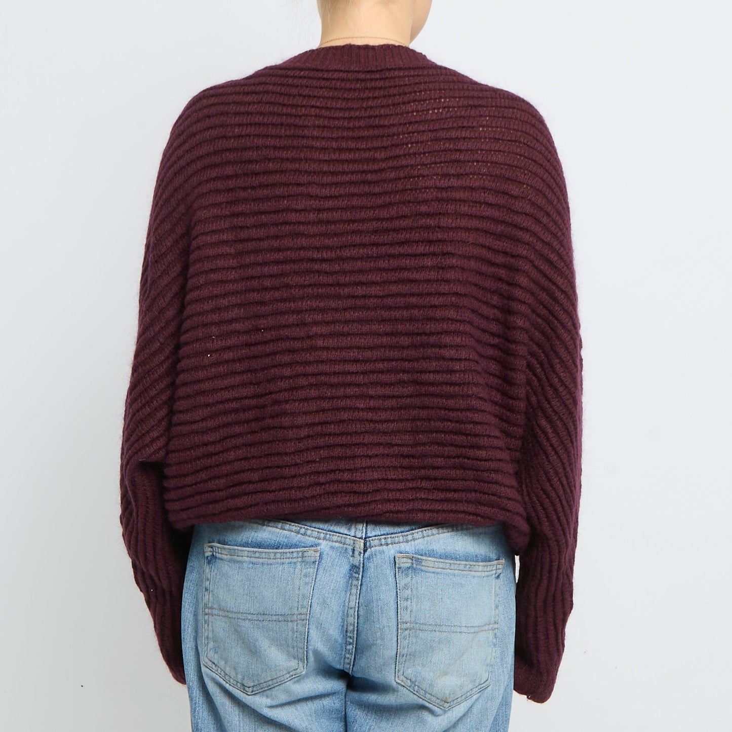 Ribbed Batwing Oversize Jumper- UK 14