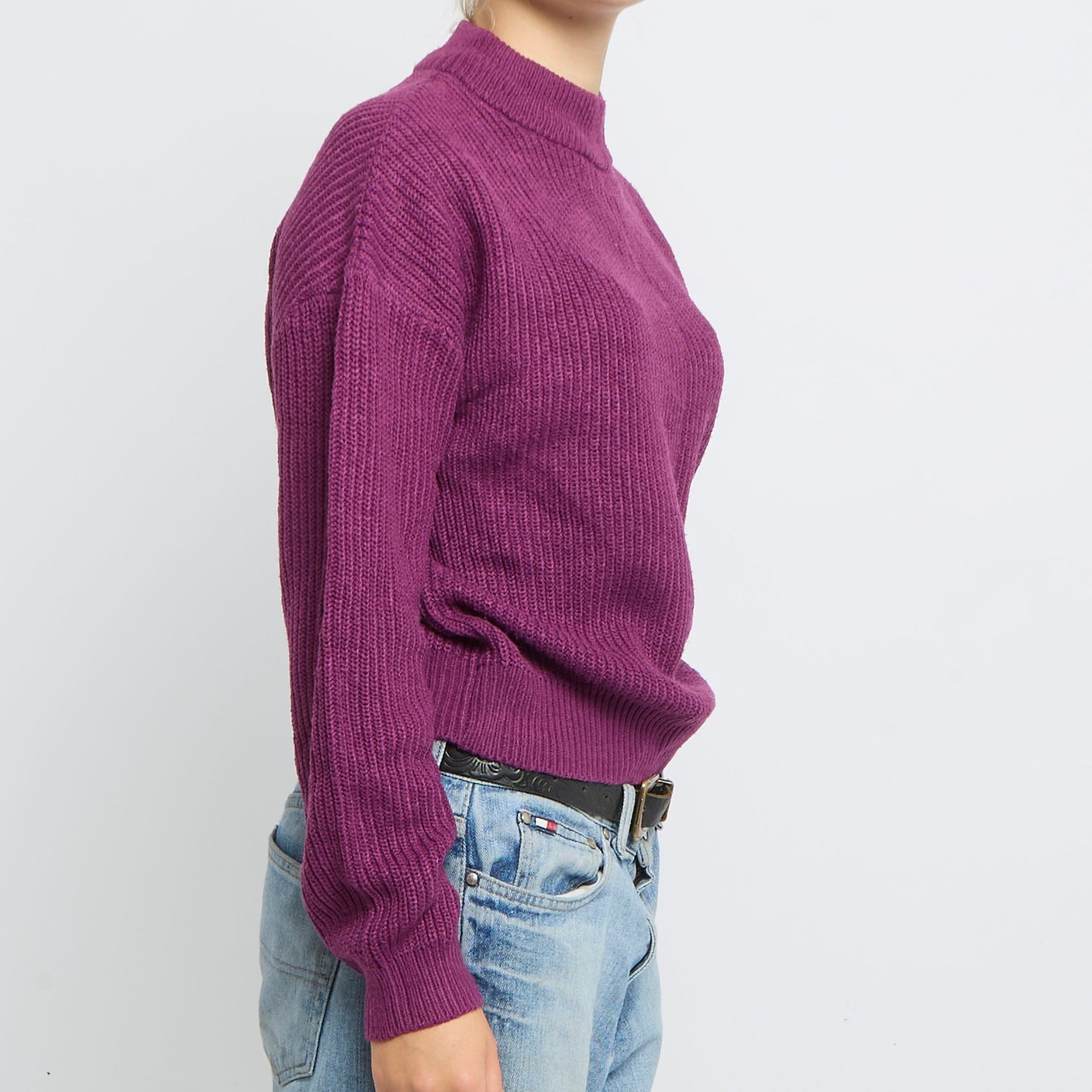 Ribbed Heavy-Knitted Jumper- UK 14