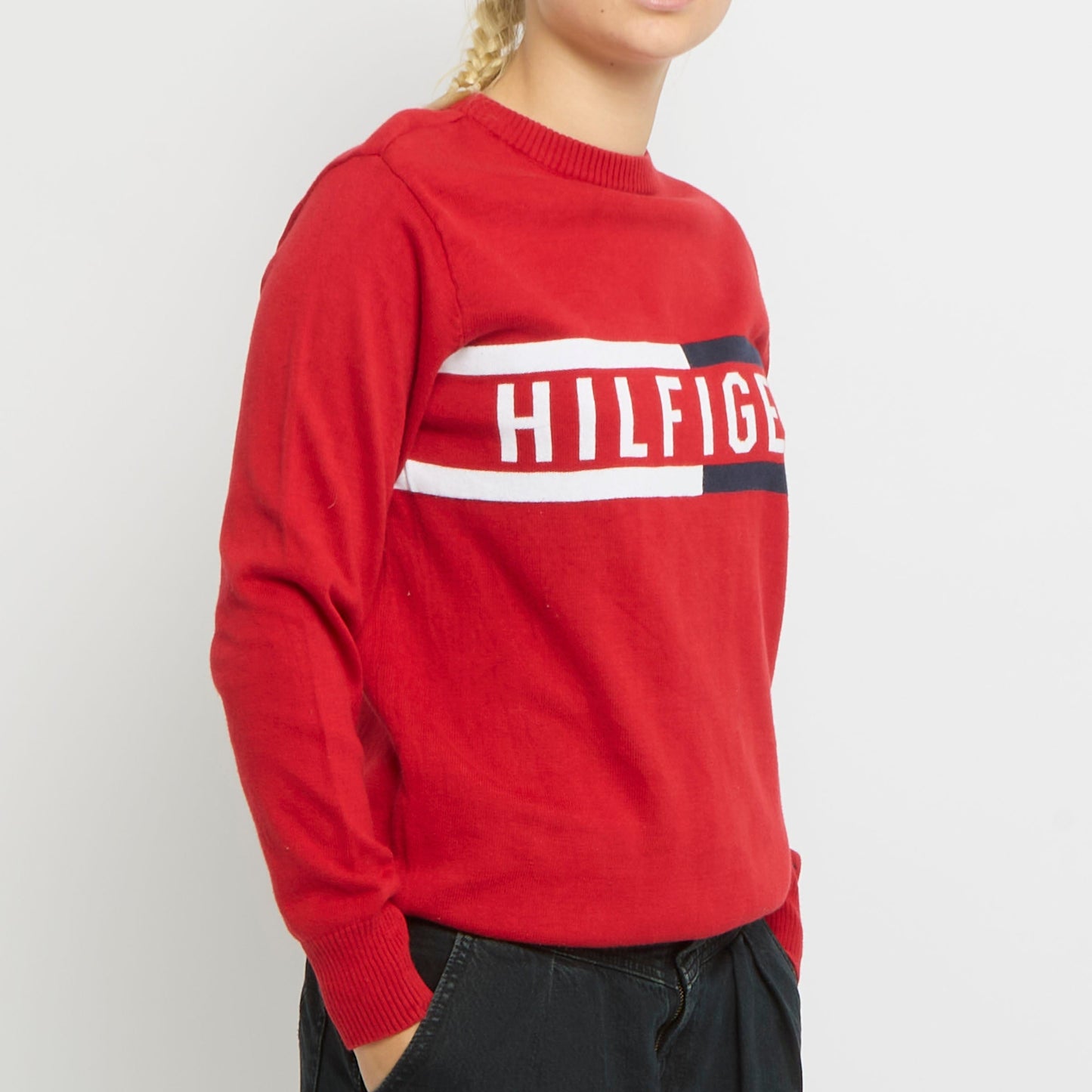 Tommy Hilfiger Graphic Knitted Sweater-UK 14