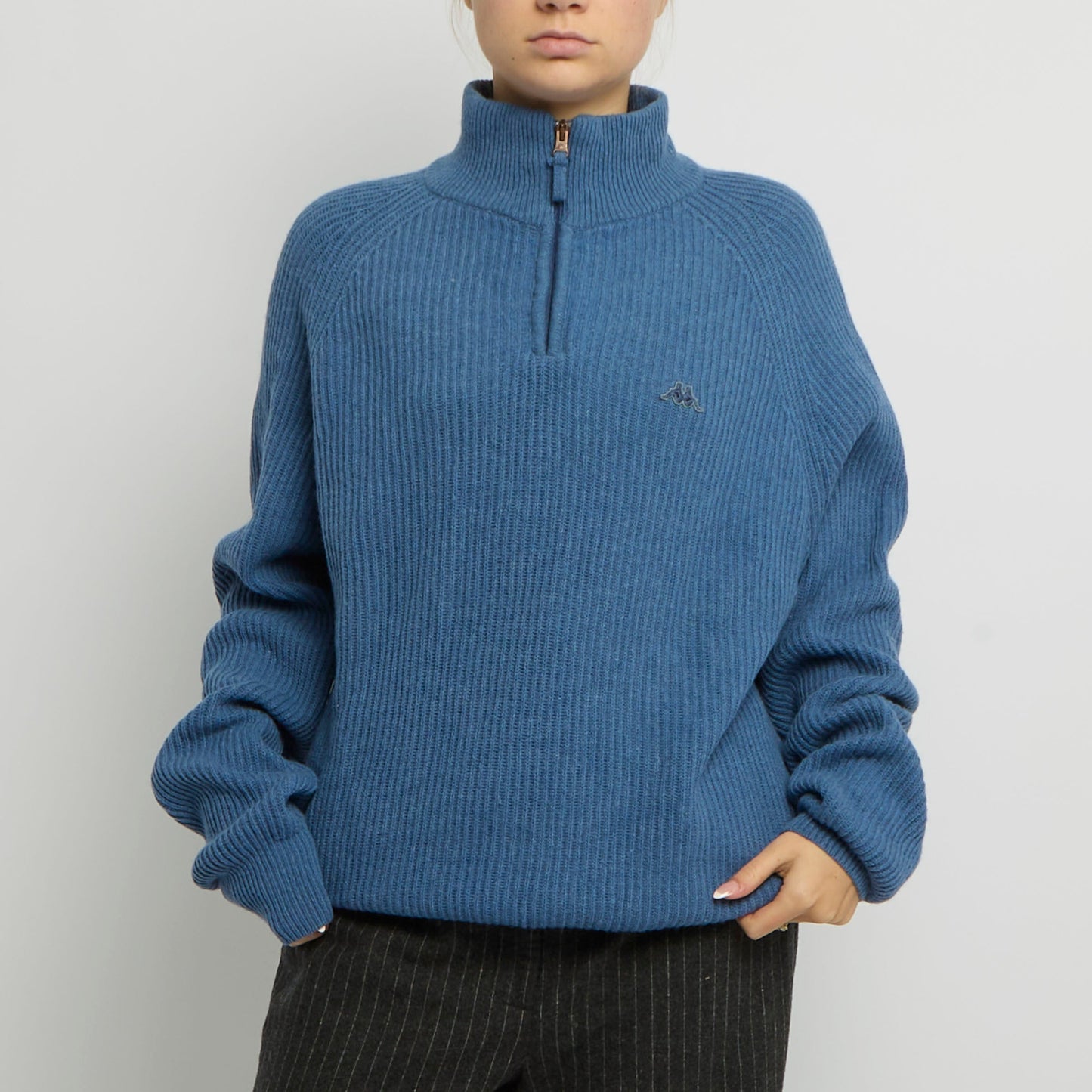 Kappa Chunky Knit Quarter Zip - UK 16