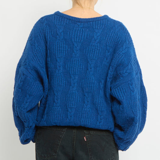 Chunky cable Knit Jumper - UK 16