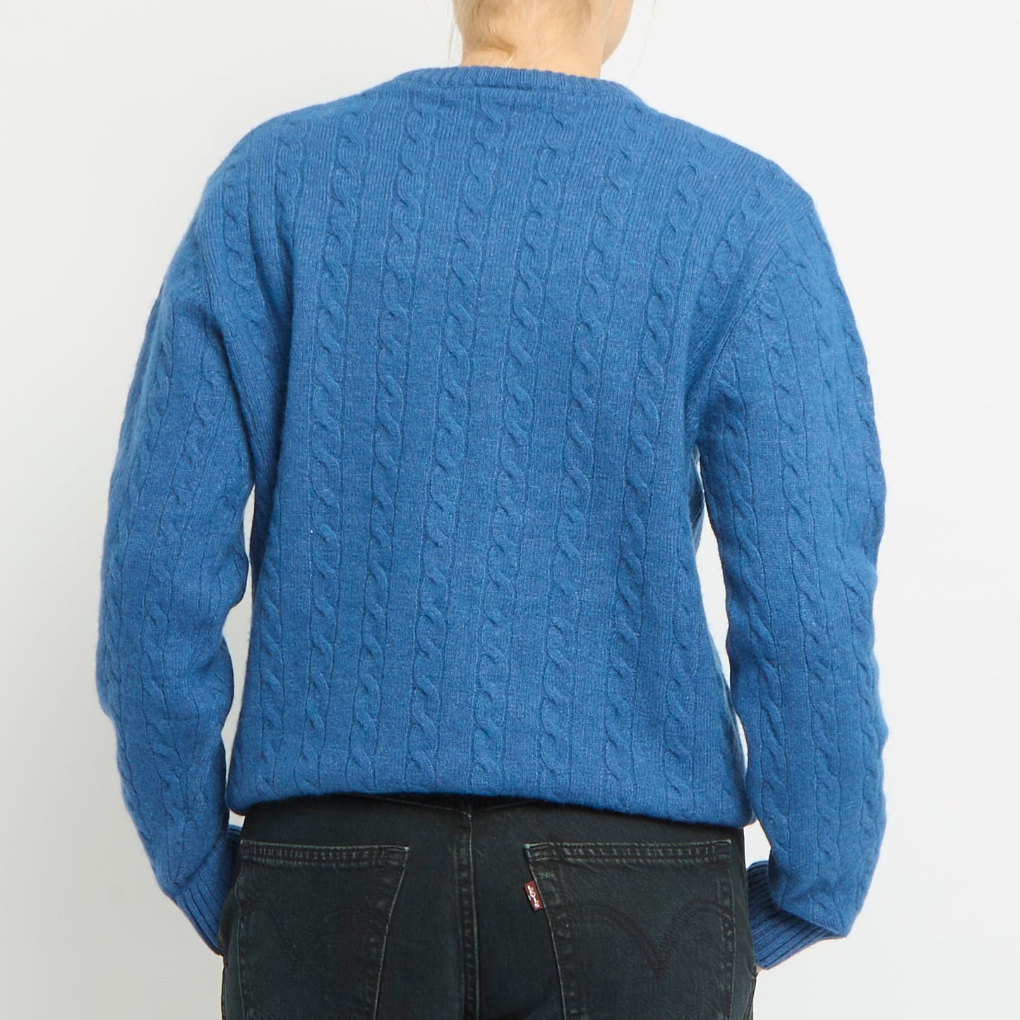 Kappa Round Neck Cable Detail Knit Jumper- UK 16