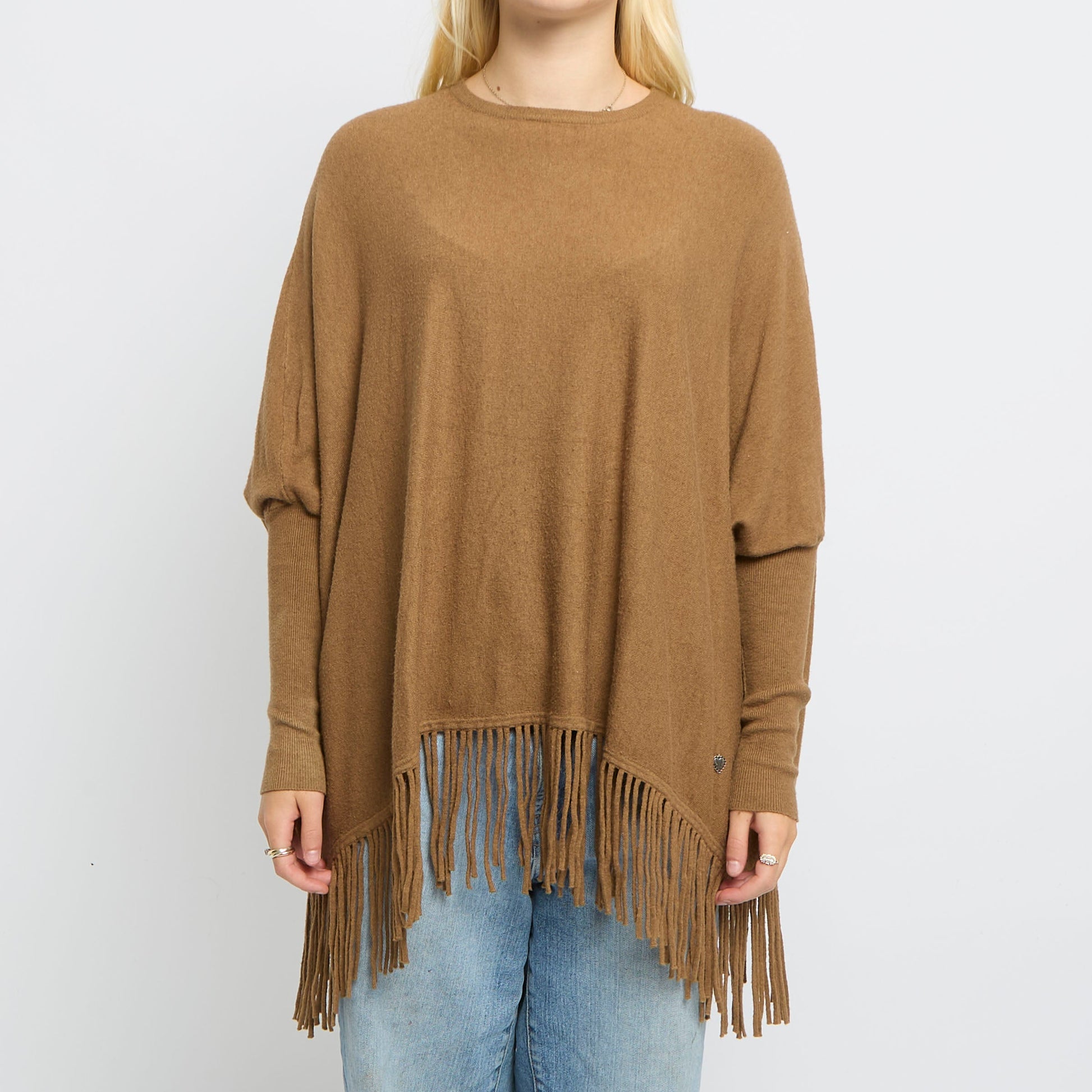 Batwing Fringe Hem Jumper- UK 16