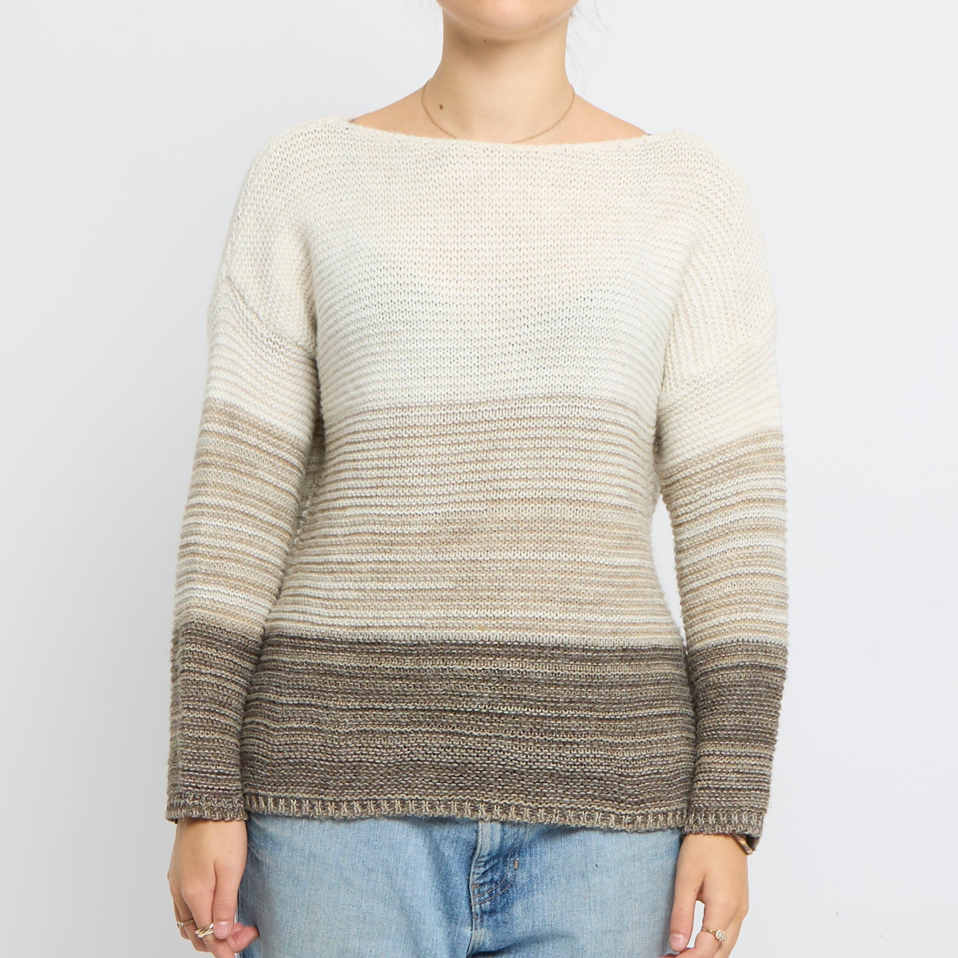 Open Knit Ombre Style Jumper- UK 16