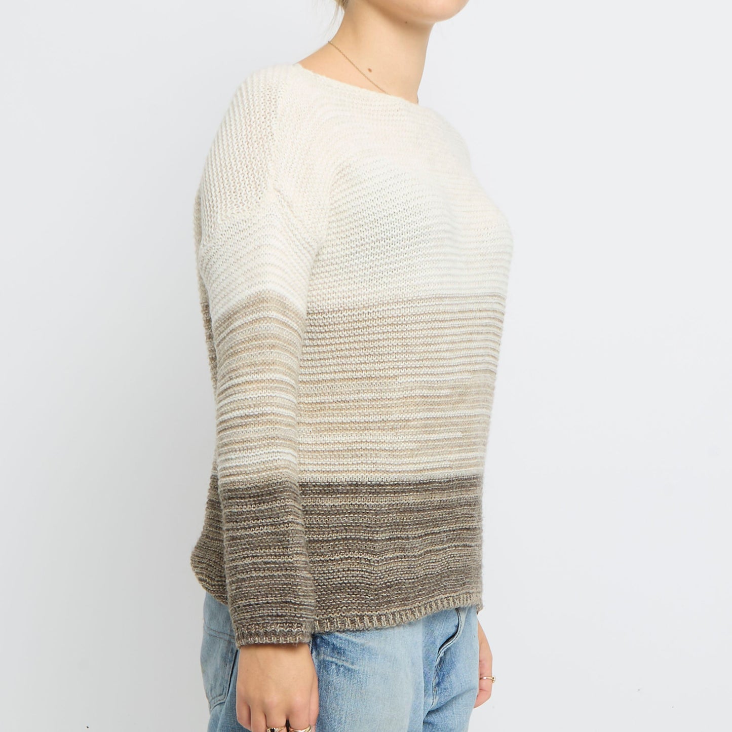 Open Knit Ombre Style Jumper- UK 16