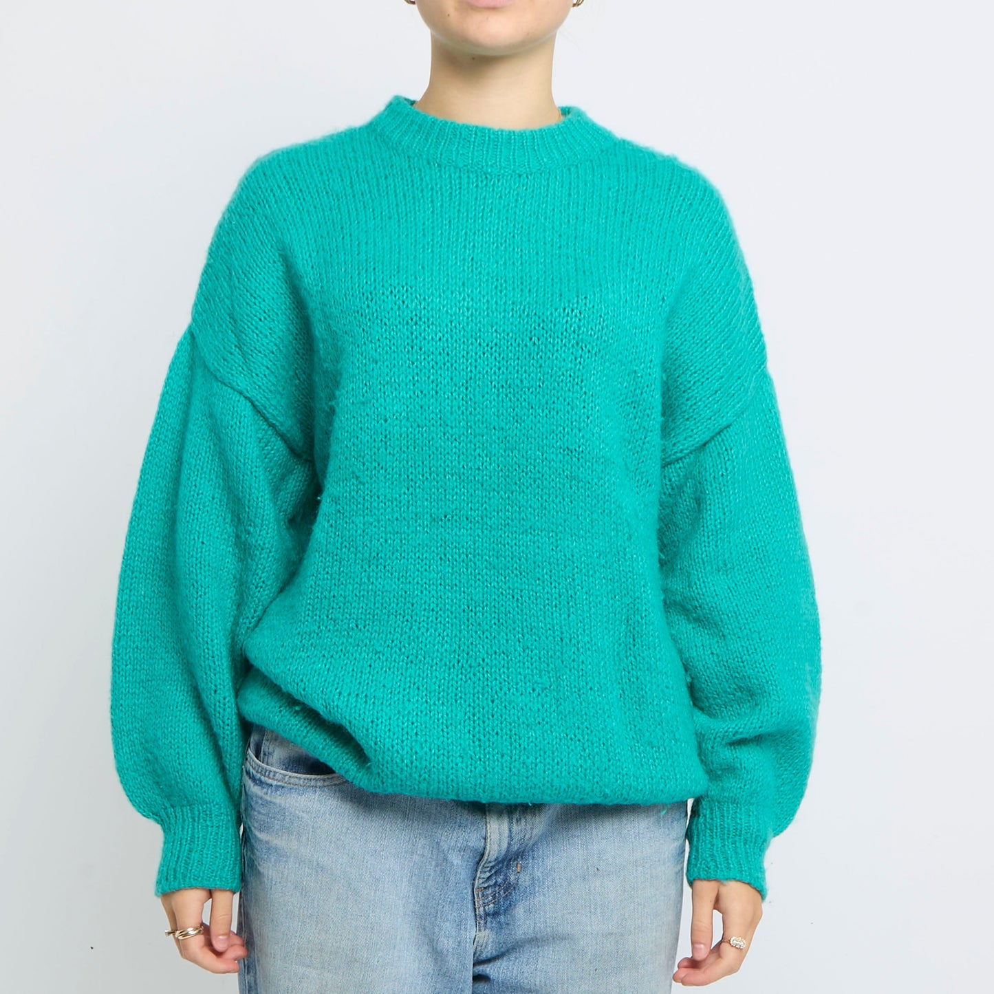 Heavy Knit Roundneck Sweater - UK 16