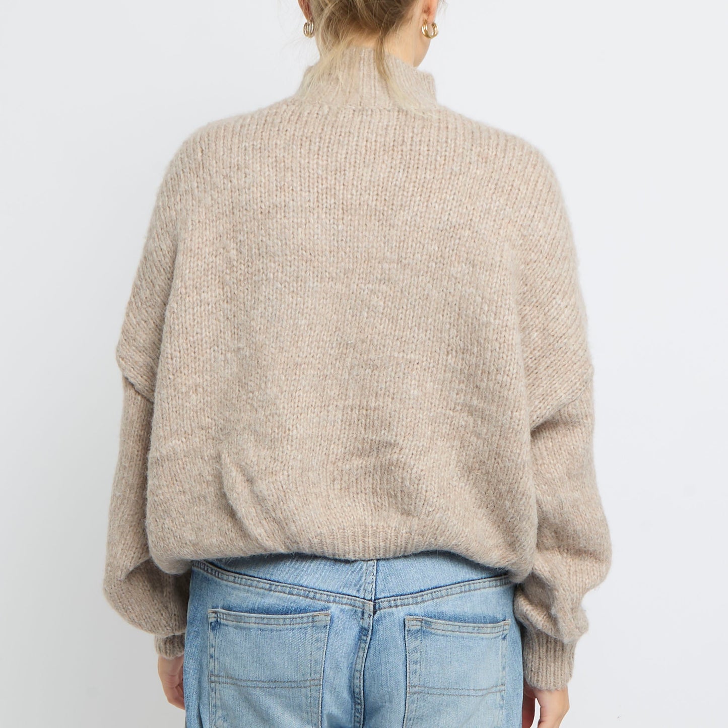 Heavy-Knit-Turtleneck-Sweater - UK 16