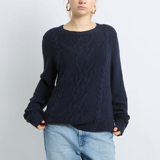 Chunky Cable Detail Sweatshirt - UK 16