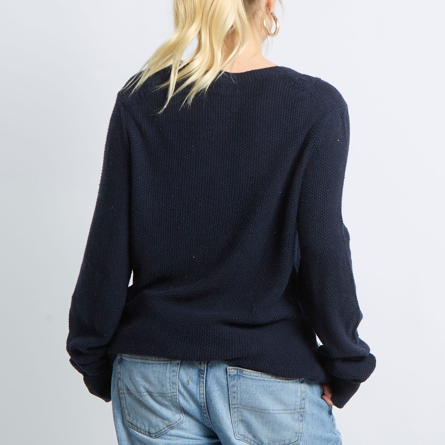 Chunky Cable Detail Sweatshirt - UK 16