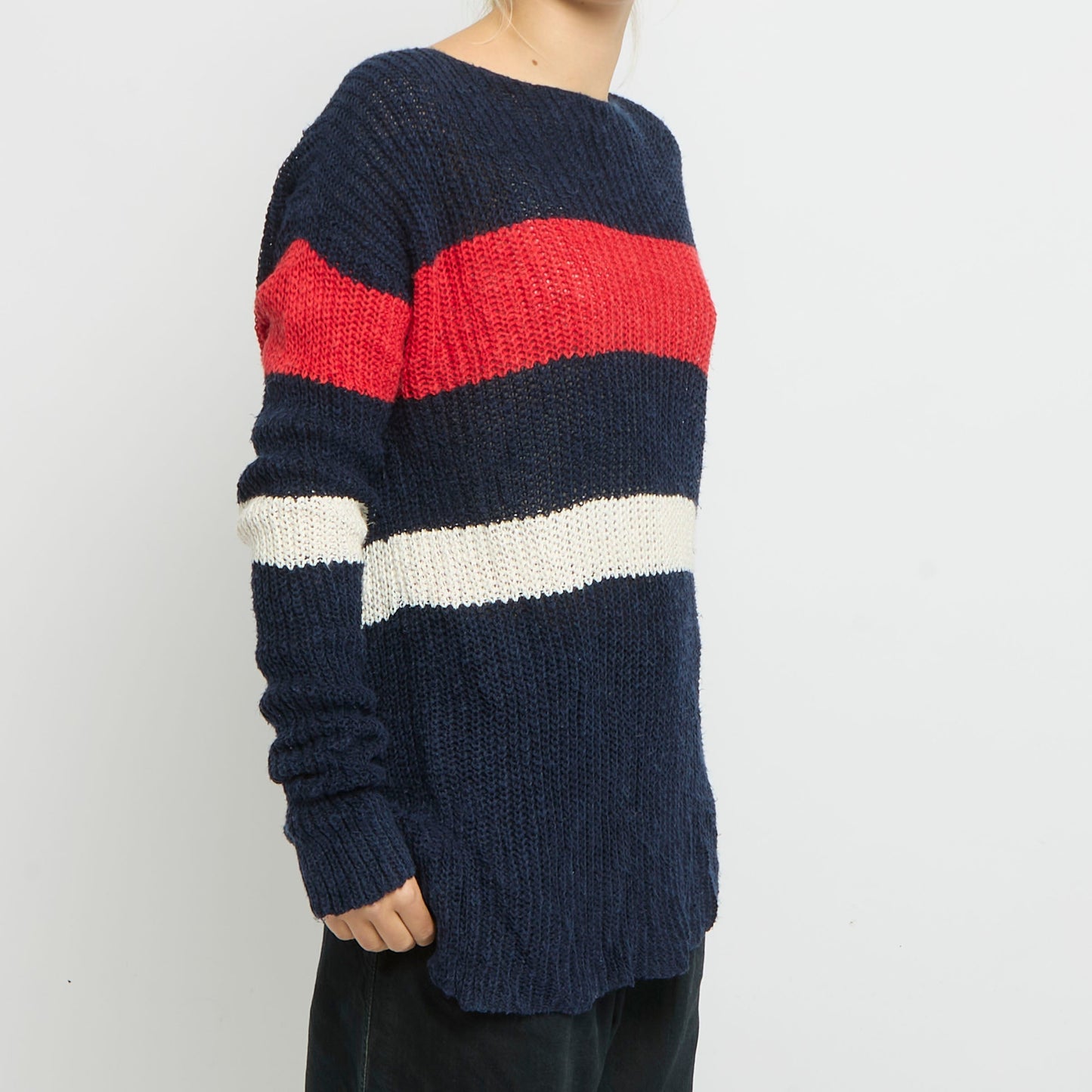 Ralph Lauren Stripe Long Sweater- UK 16