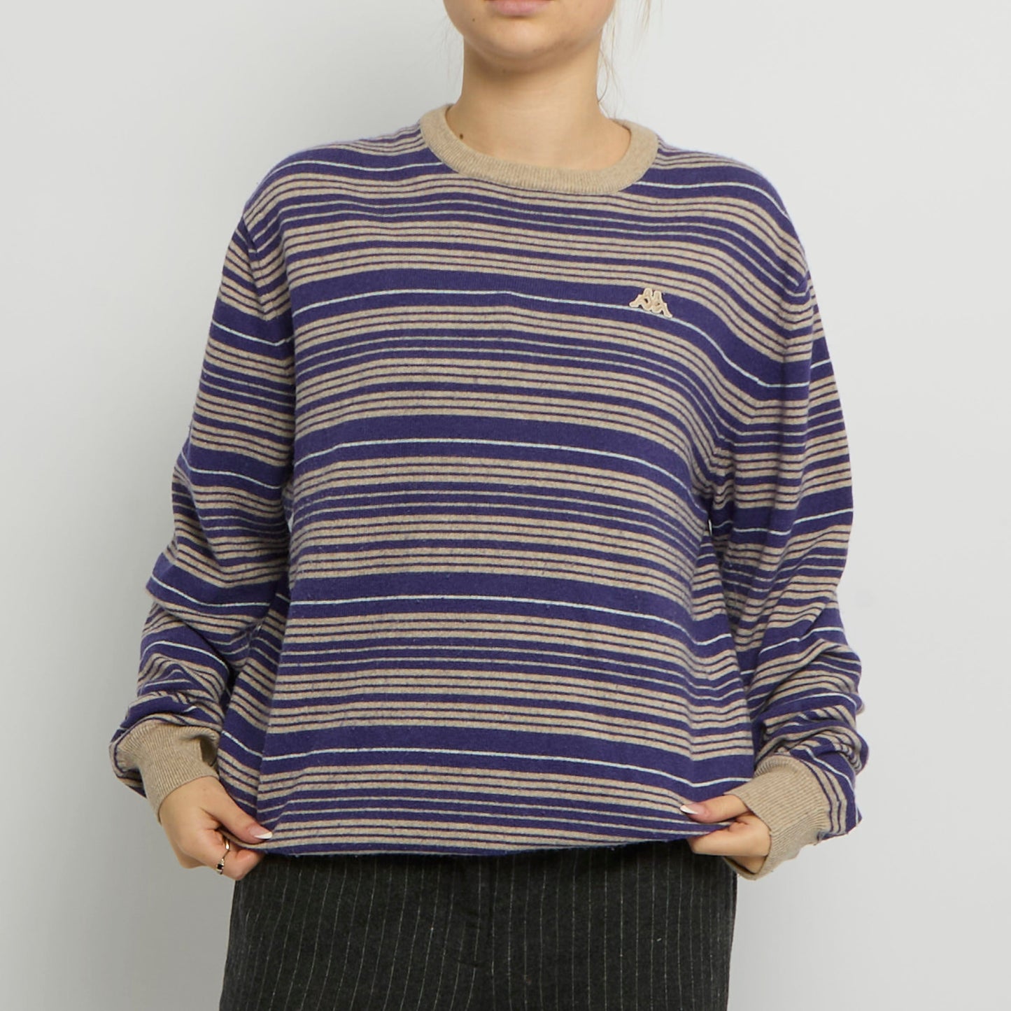 Kappa Stripe Knit Sweater - UK 18