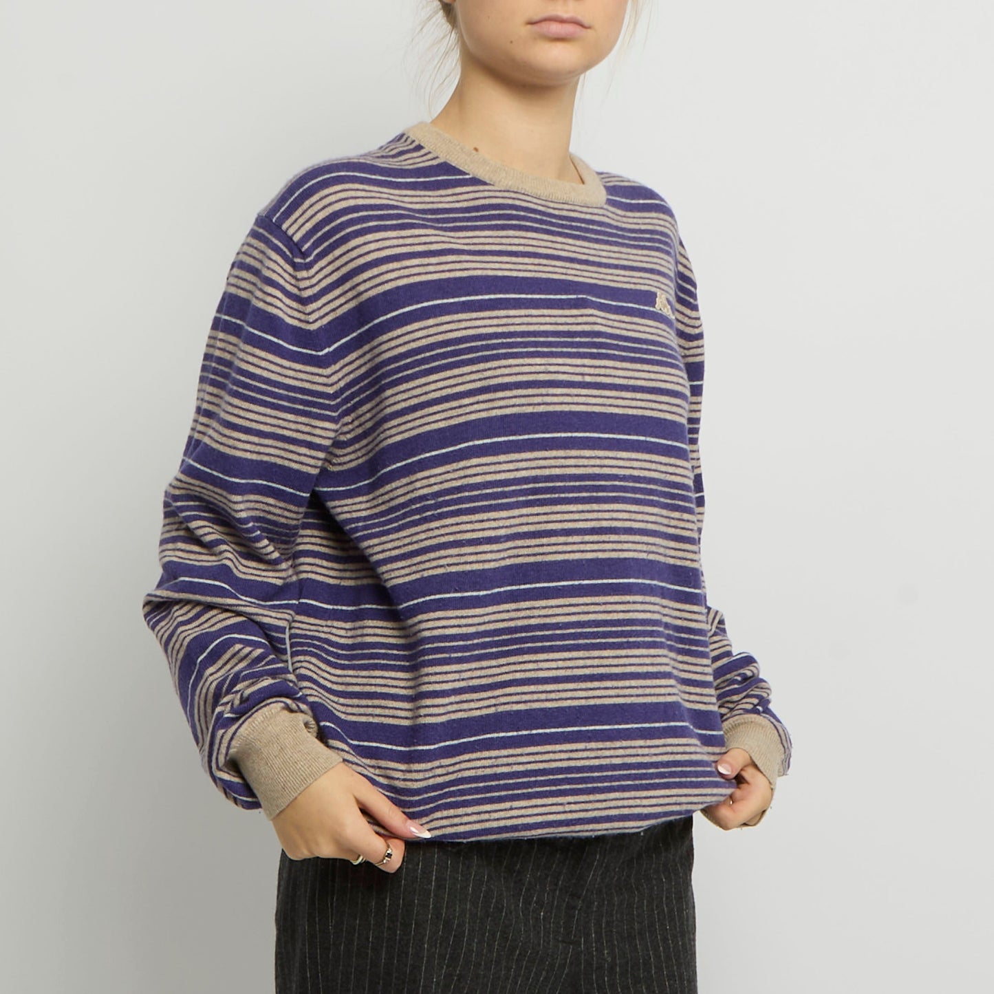 Kappa Stripe Knit Sweater - UK 18