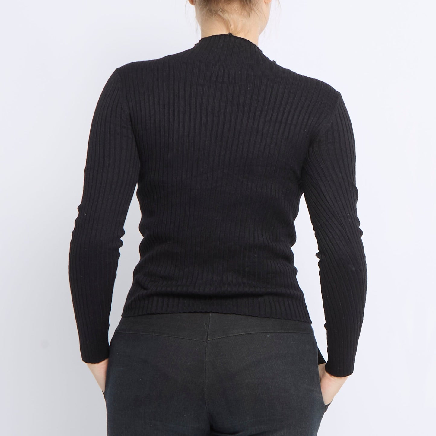 Ribbed Turtleneck Sweater - UK 6