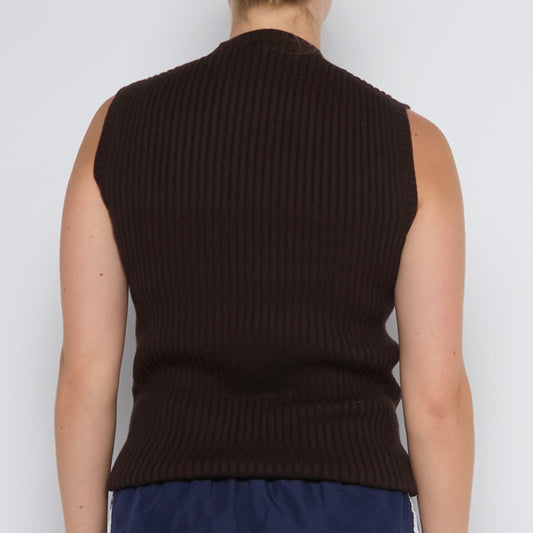 Ribbed Sleeveless Top - UK 6