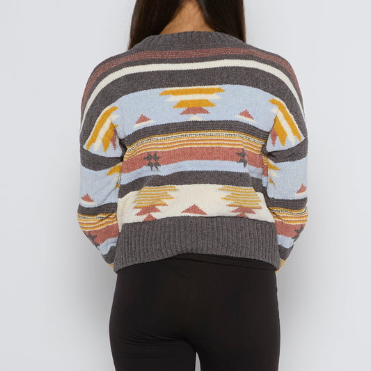 Aztec Crewneck Sweater - UK 6