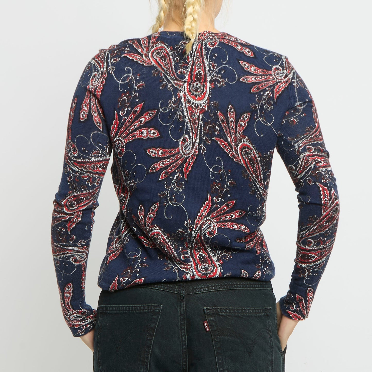 Tommy Hilfiger Paisley  Knitted Cardigan -UK  6