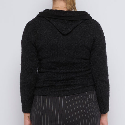 Full Zip Collared Sweater - UK 8