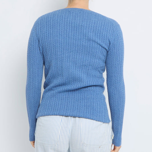 Tommy Hilfiger Crew Neck Cable Knit Sweater - UK 8