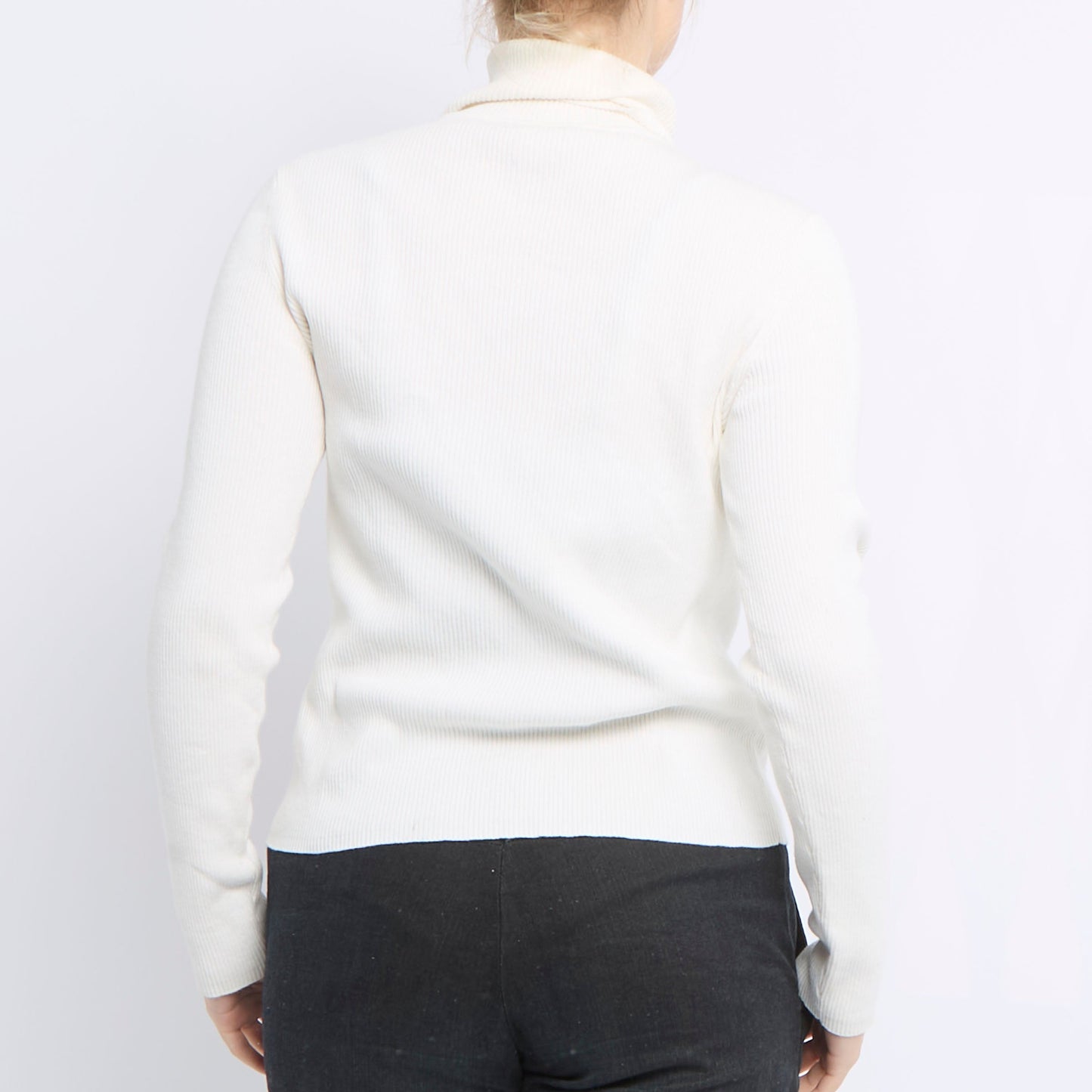 Ribbed Turtleneck Sweater - UK 8