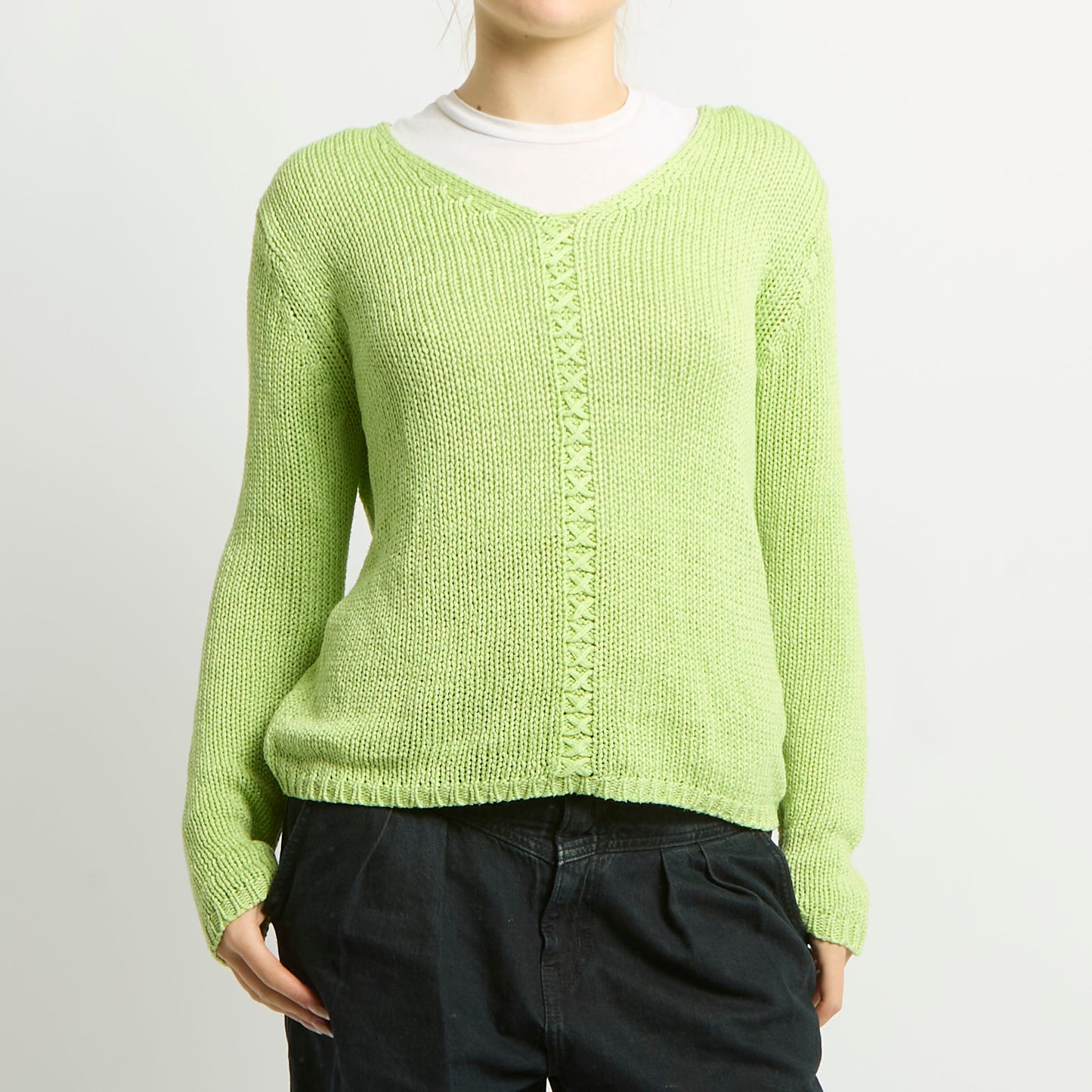 Crochet Knit Sweater - UK 8