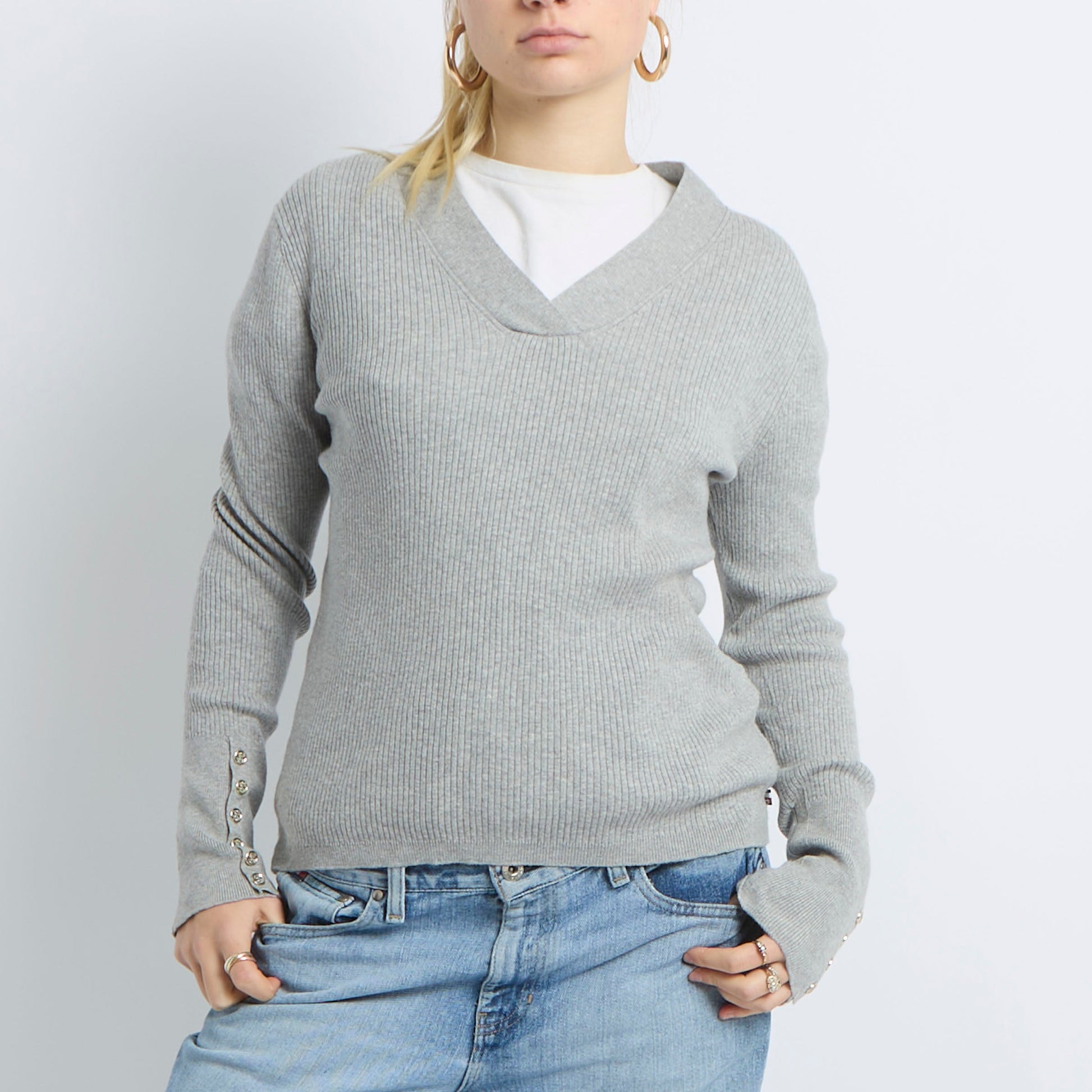 Tommy Hilfiger V Neck Sweater - UK 8