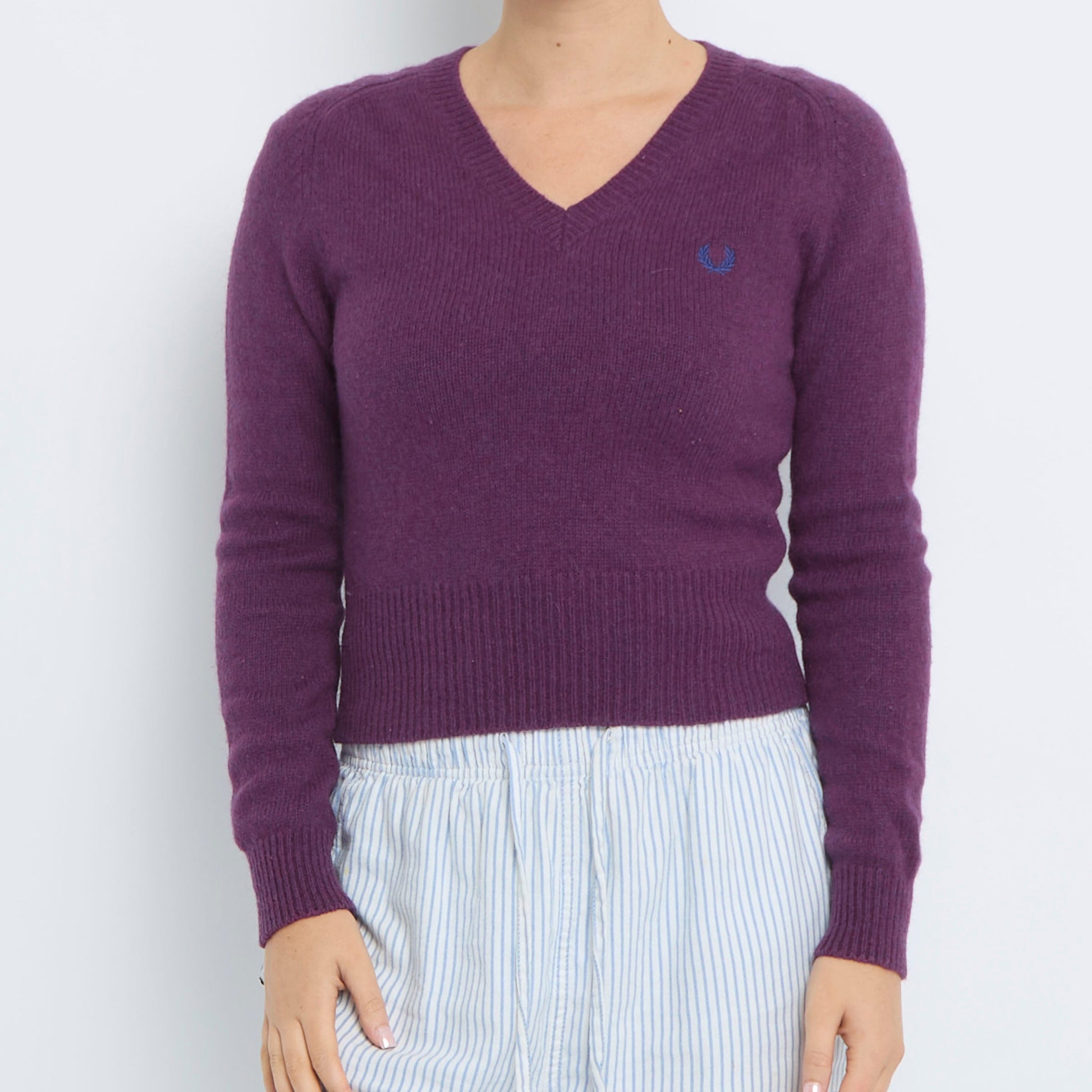 Fred Perry V-Neck Sweater - UK 08