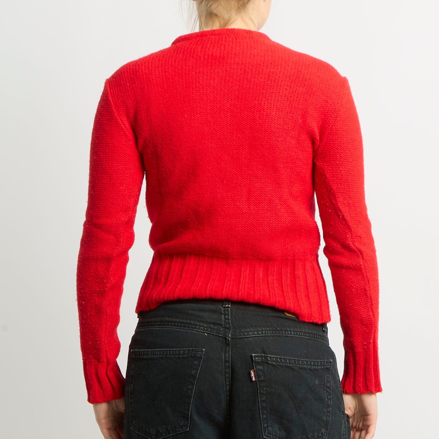 Cable Knit Fitted Jumper - UK 8