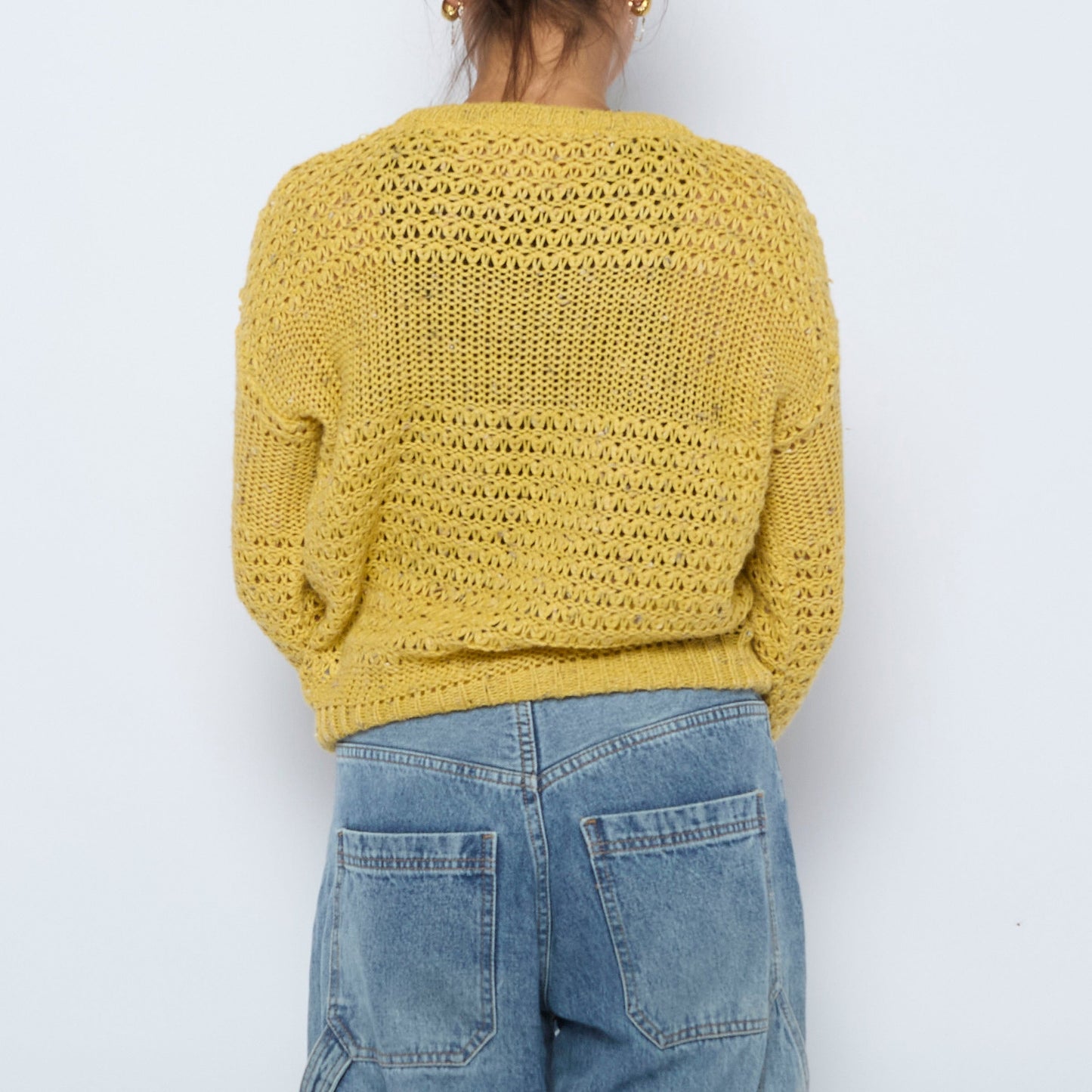 Textured Knit Jumper - S