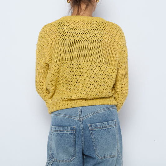 Textured Knit Jumper - S