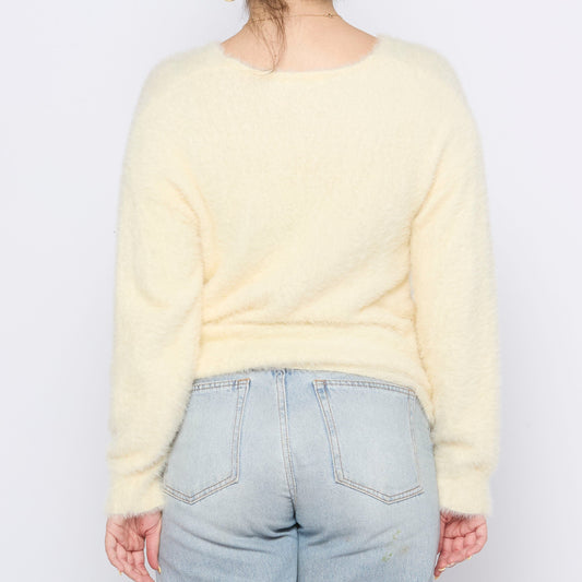 Fluffy Crew Neck Jumper - XL