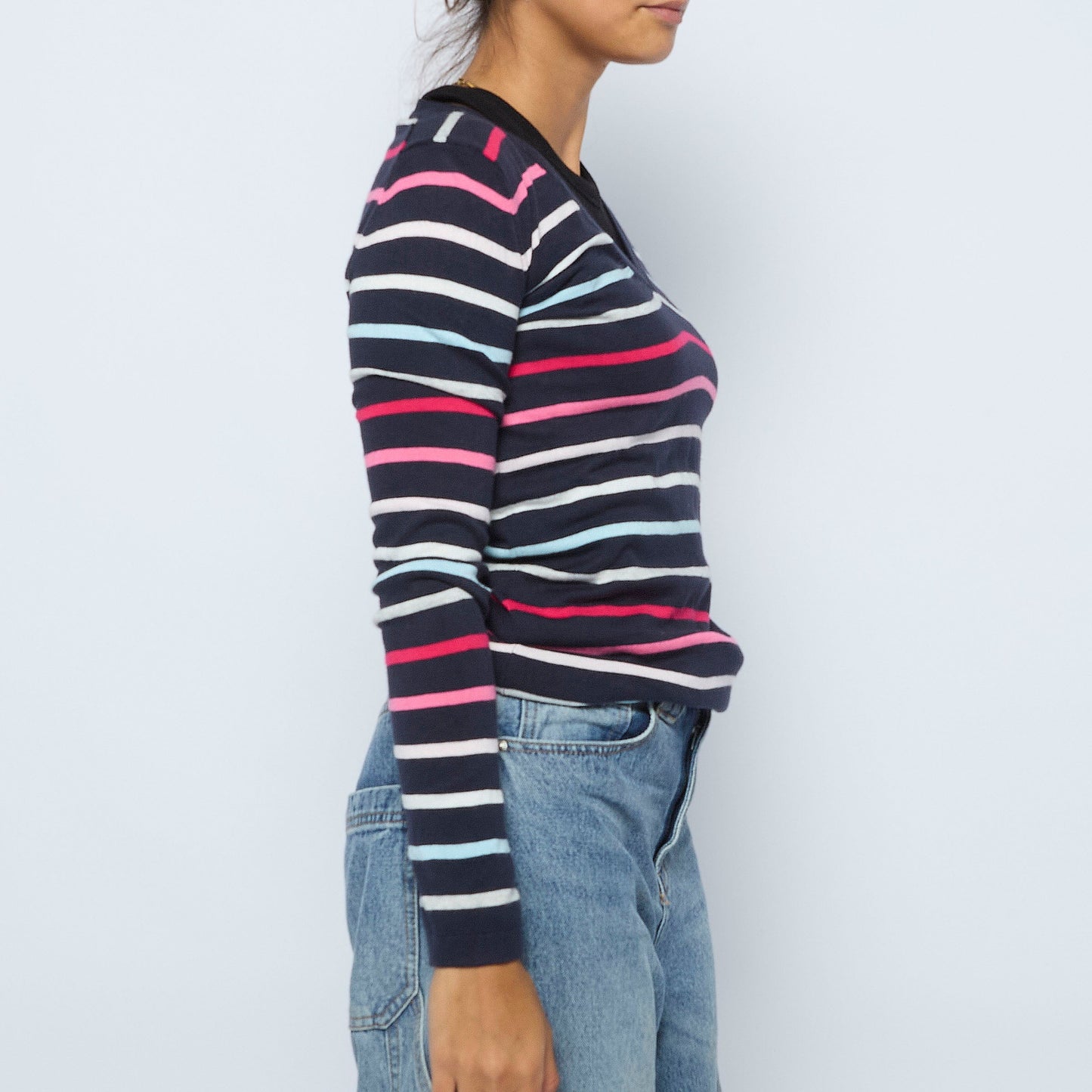 Tommy Hilfiger Multi Stripe Sweater - XS