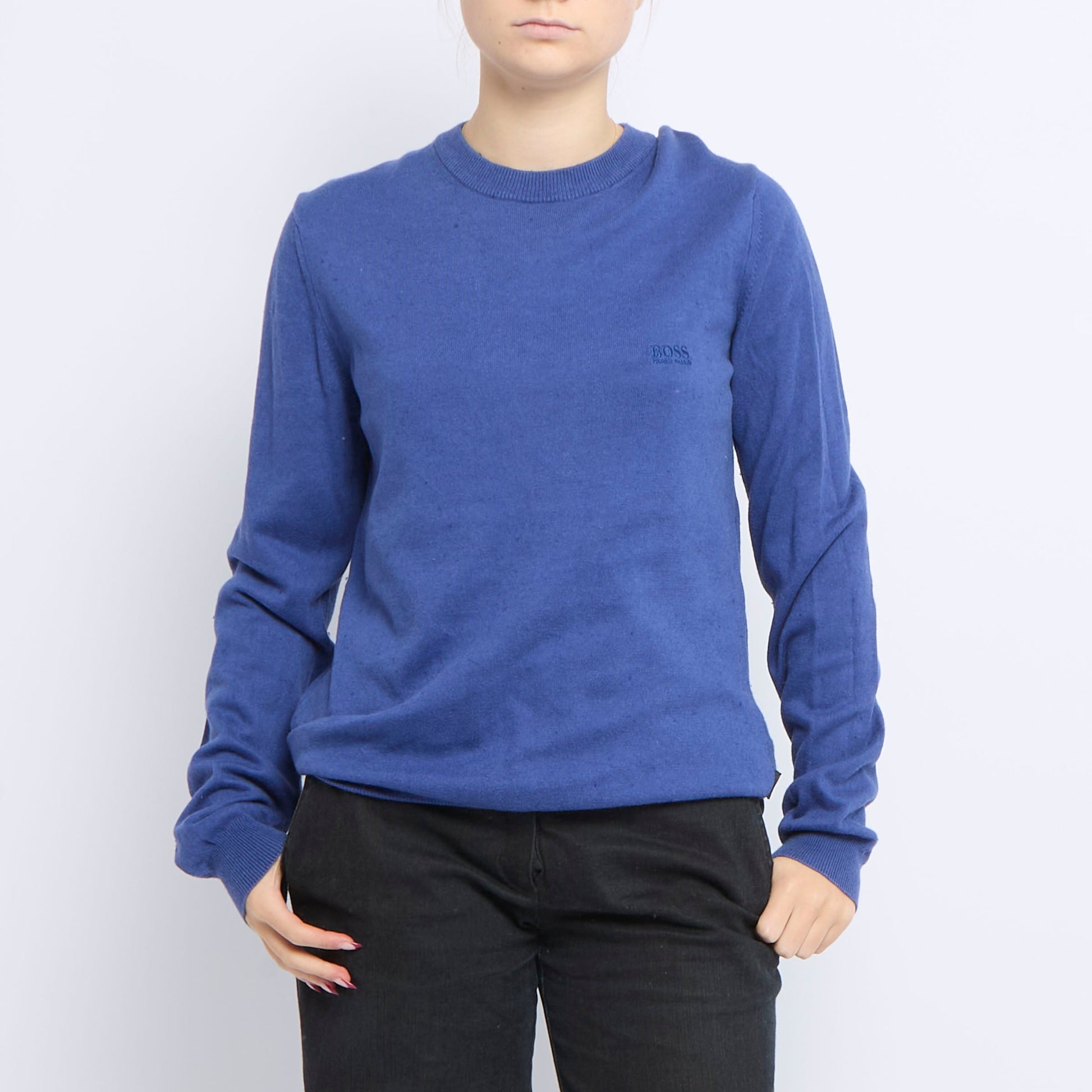 Hugo Boss Round Neck Knitted Sweatshirt - UK 14