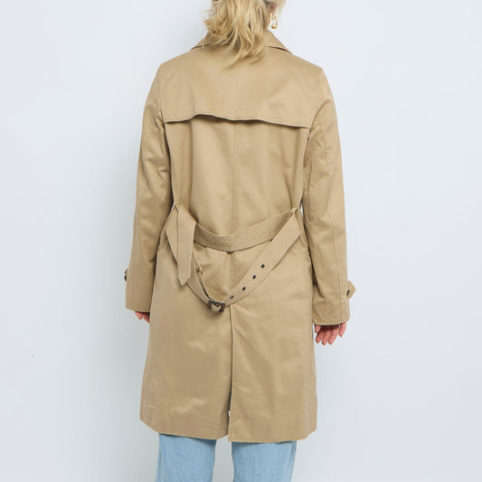 Button  Collared Trench Coat - UK 10