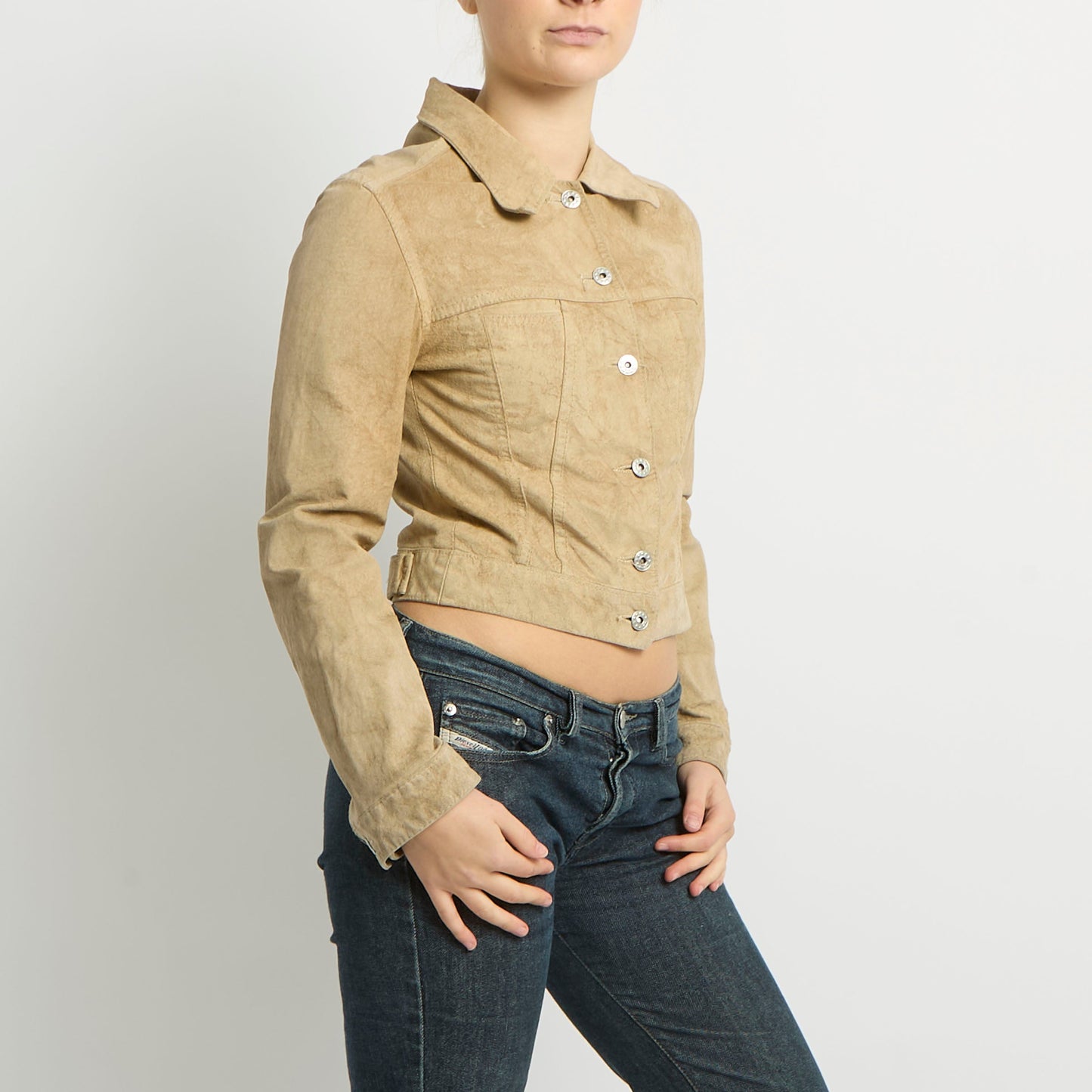 Suede Shirt Jacket - UK 10