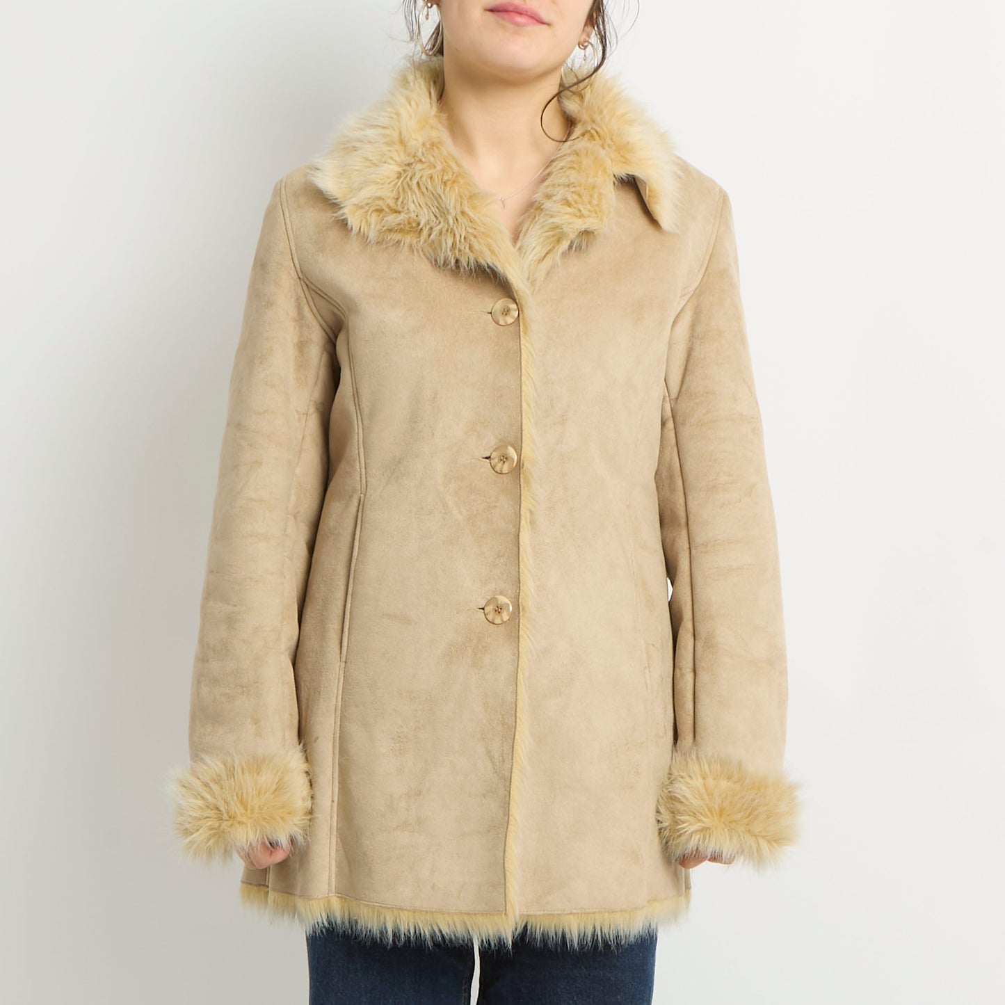 Faux Fur Afghan Jacket - UK 10