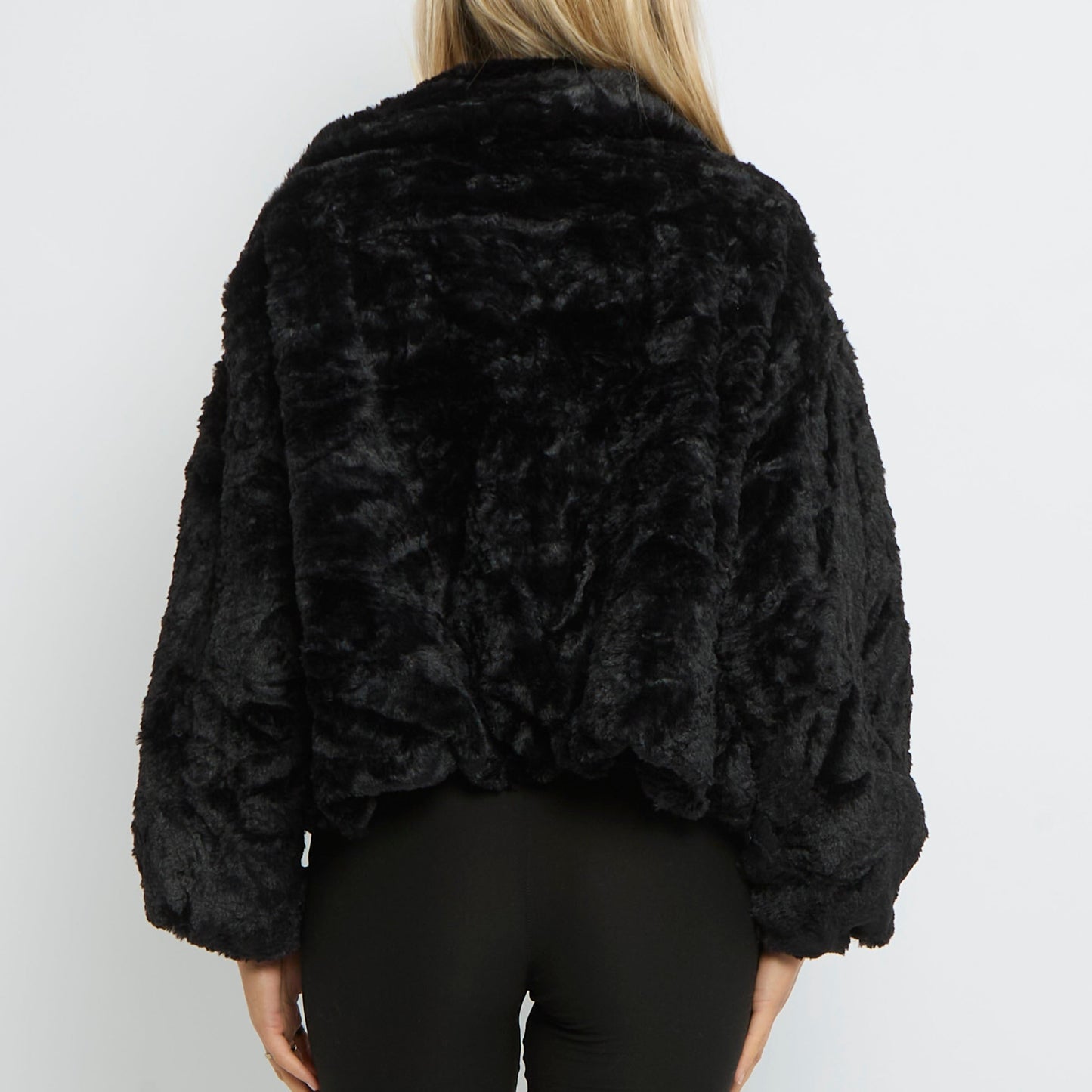 Faux Fur Two Button Jacket -10