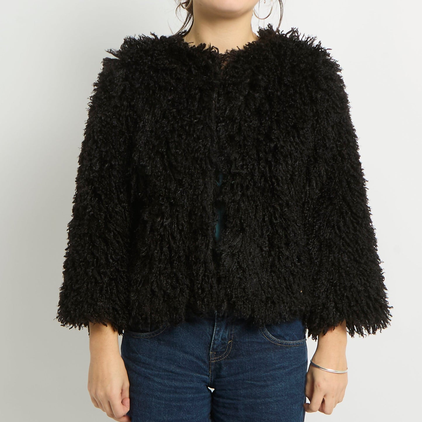 Faux Fur Teddy Bear Style Jacket - UK 10