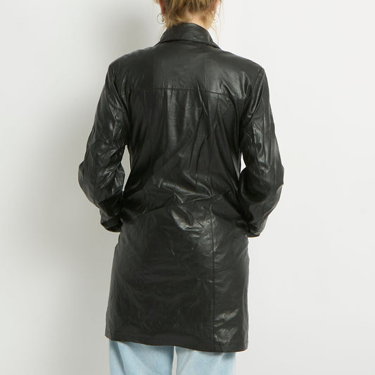 Leather Blazer Jacket - UK 10