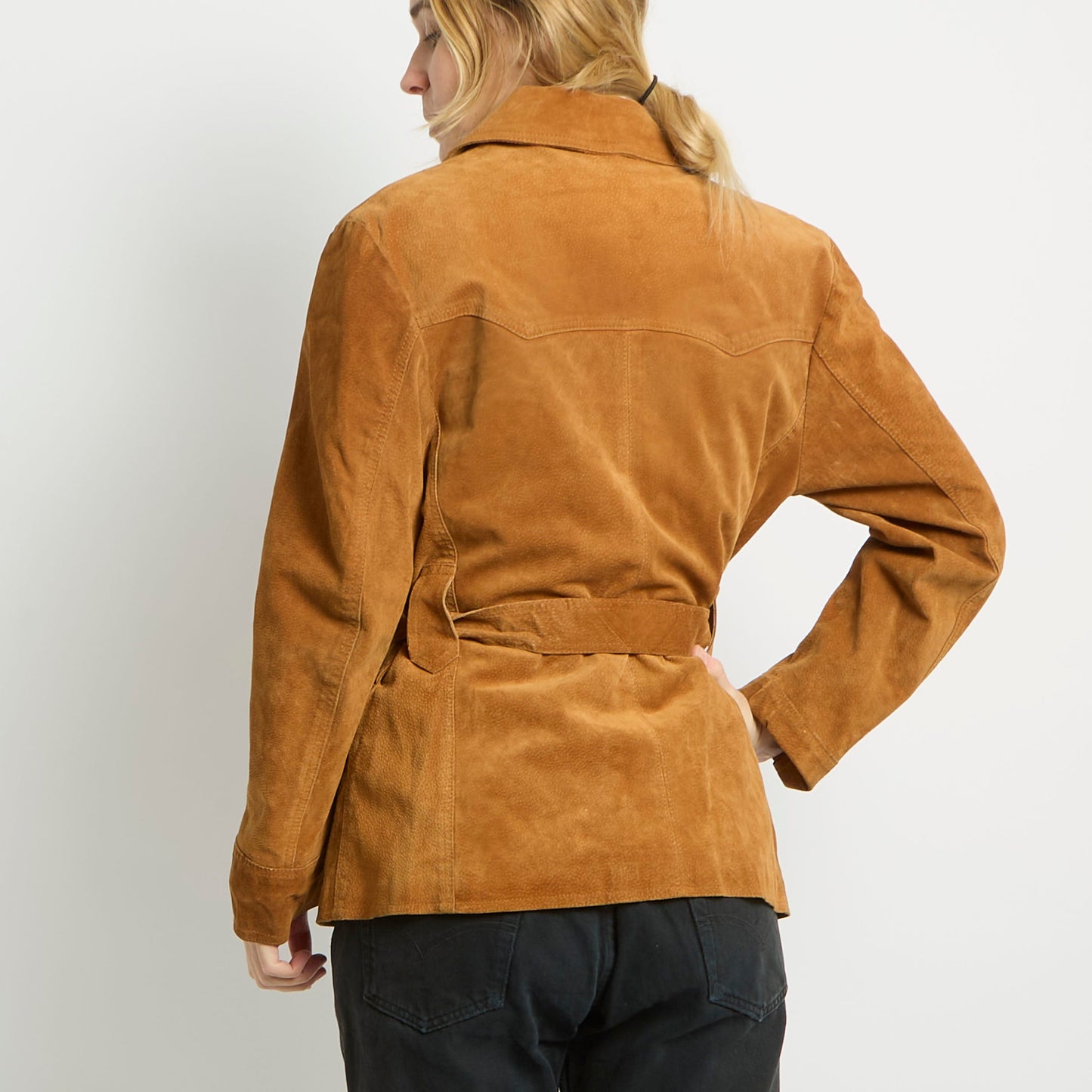 Belted Suede Jacket - UK 10