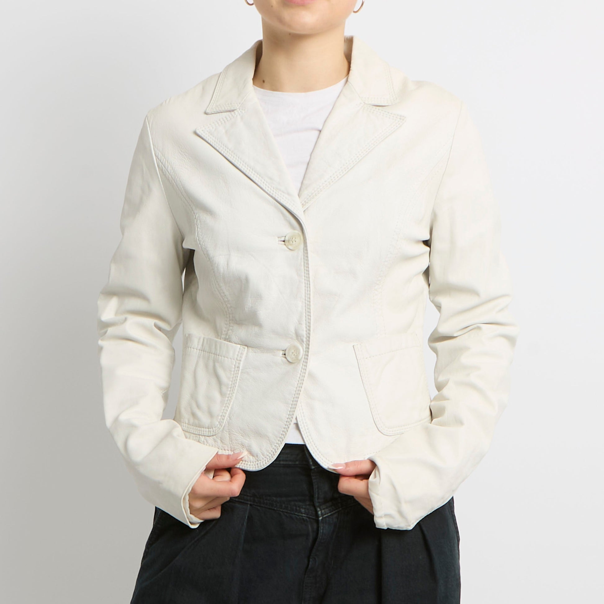 Vera Pelle Fitted Jacket - UK 10