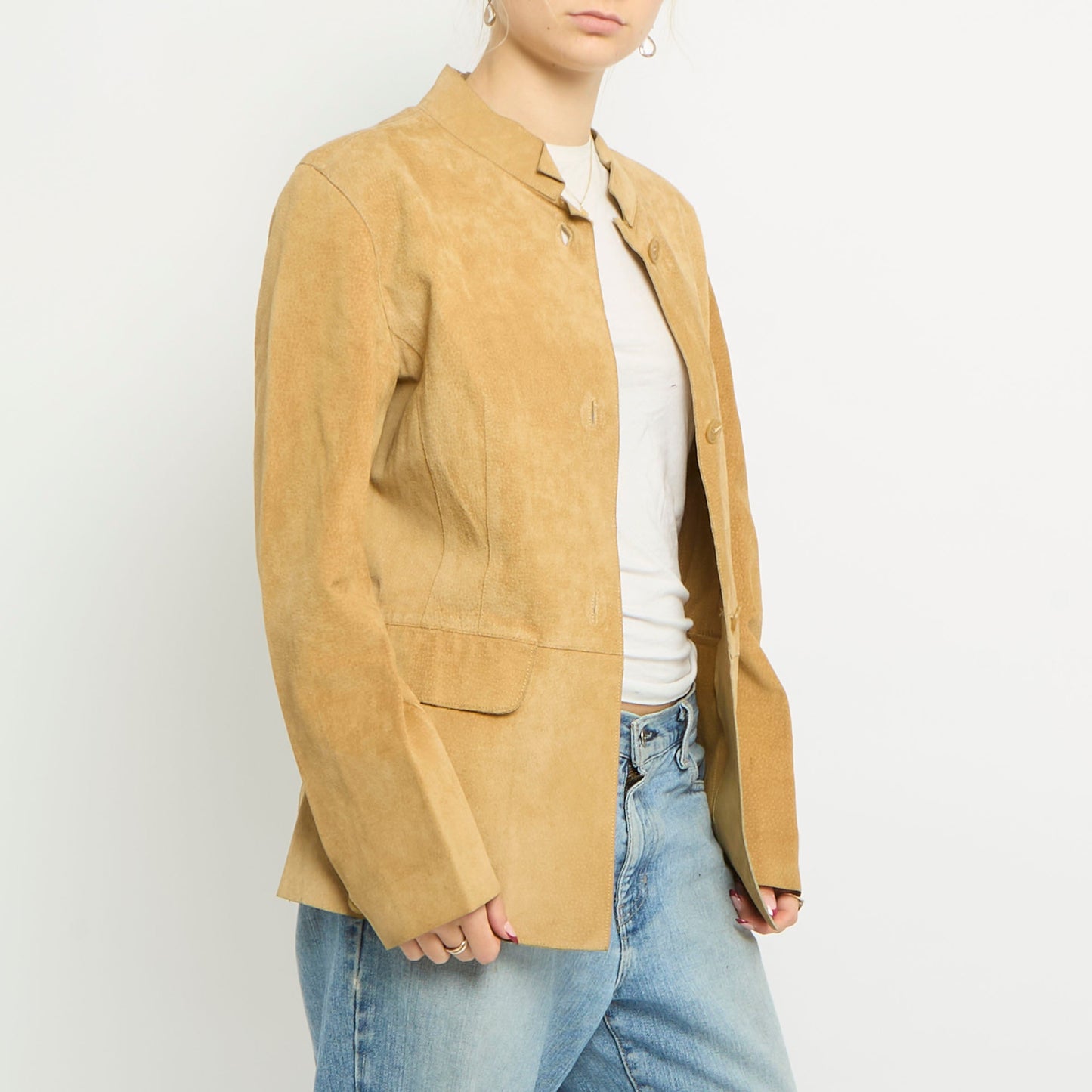 Italian Suede Blazer Jacket - UK 12