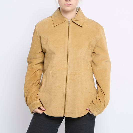 Suade Bomber Style Jacket - UK 12