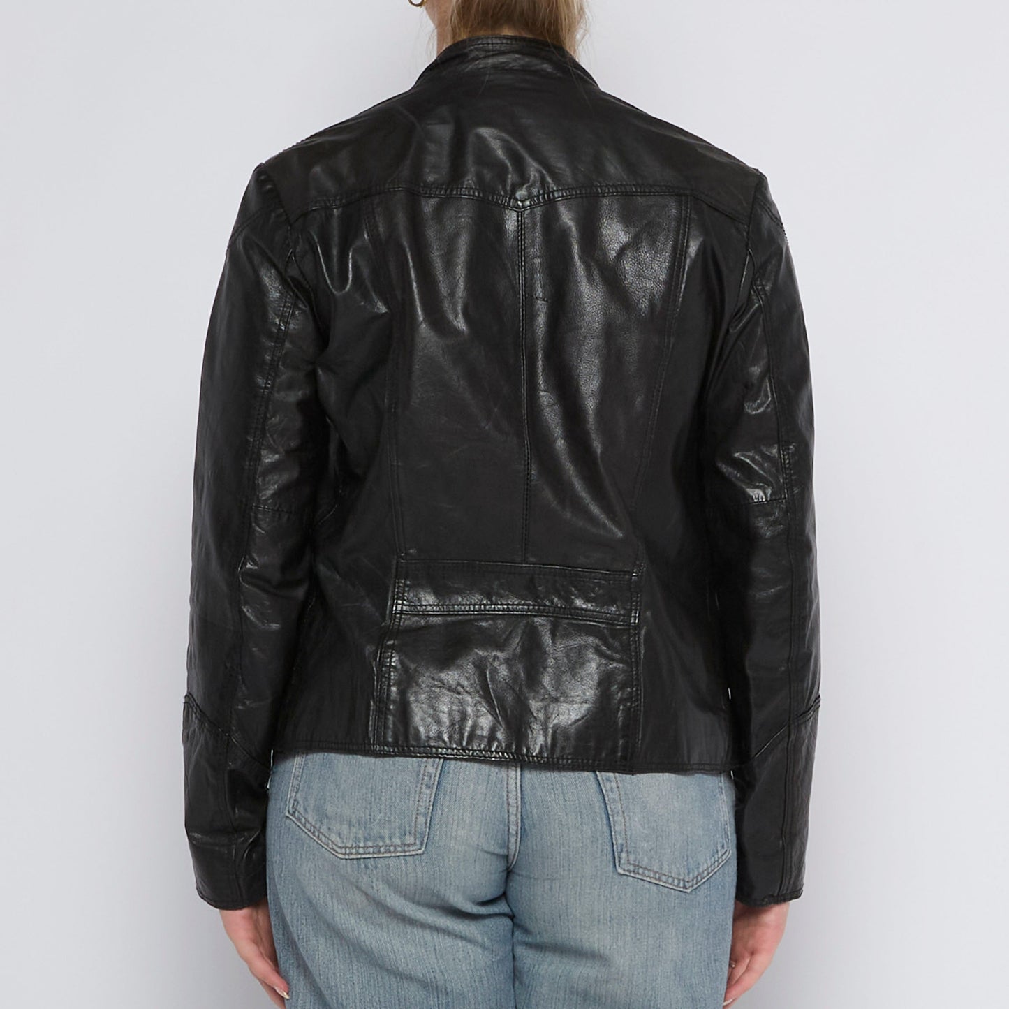 Bomber Leather Jacket - UK 12