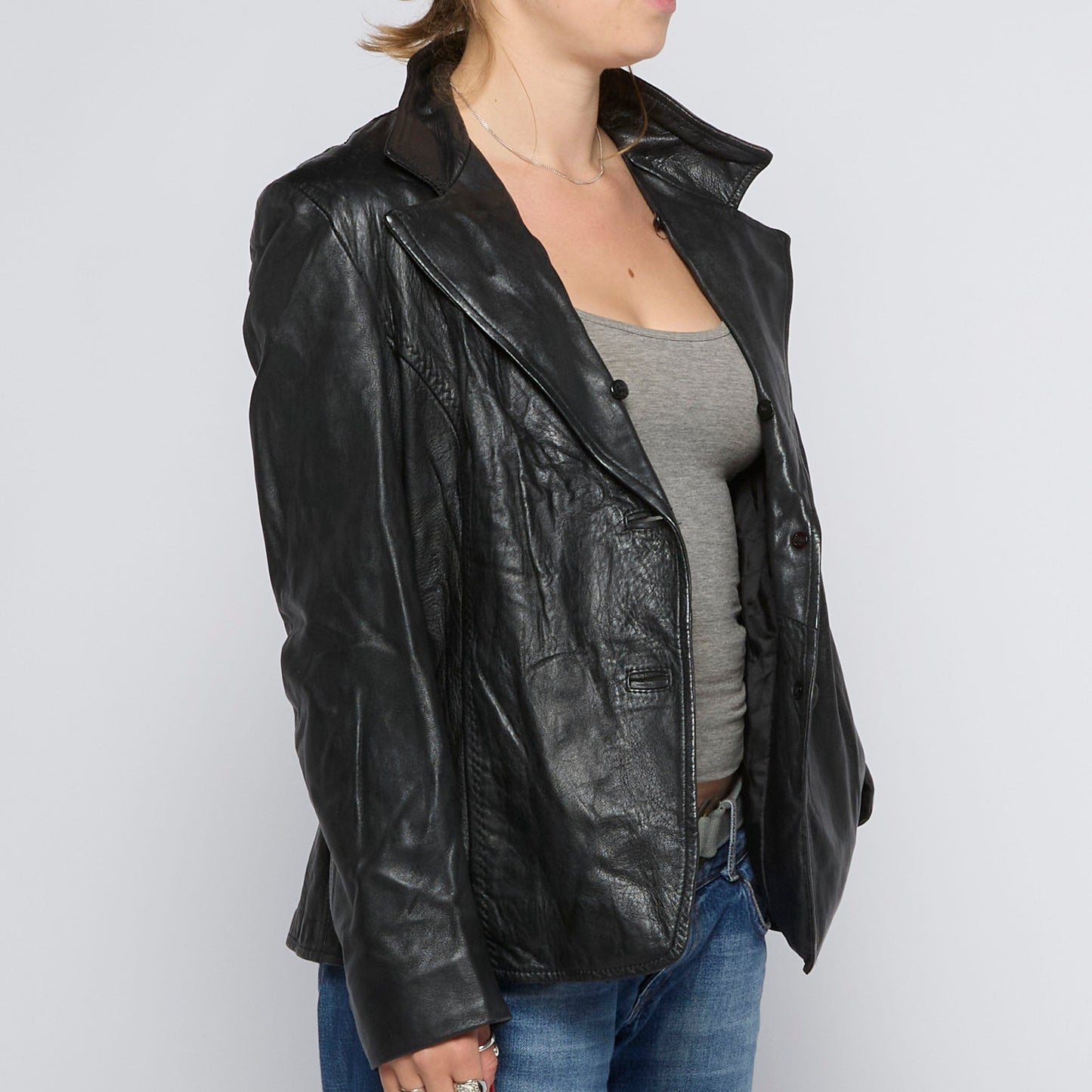 Vintage Leather Jacket - UK 12