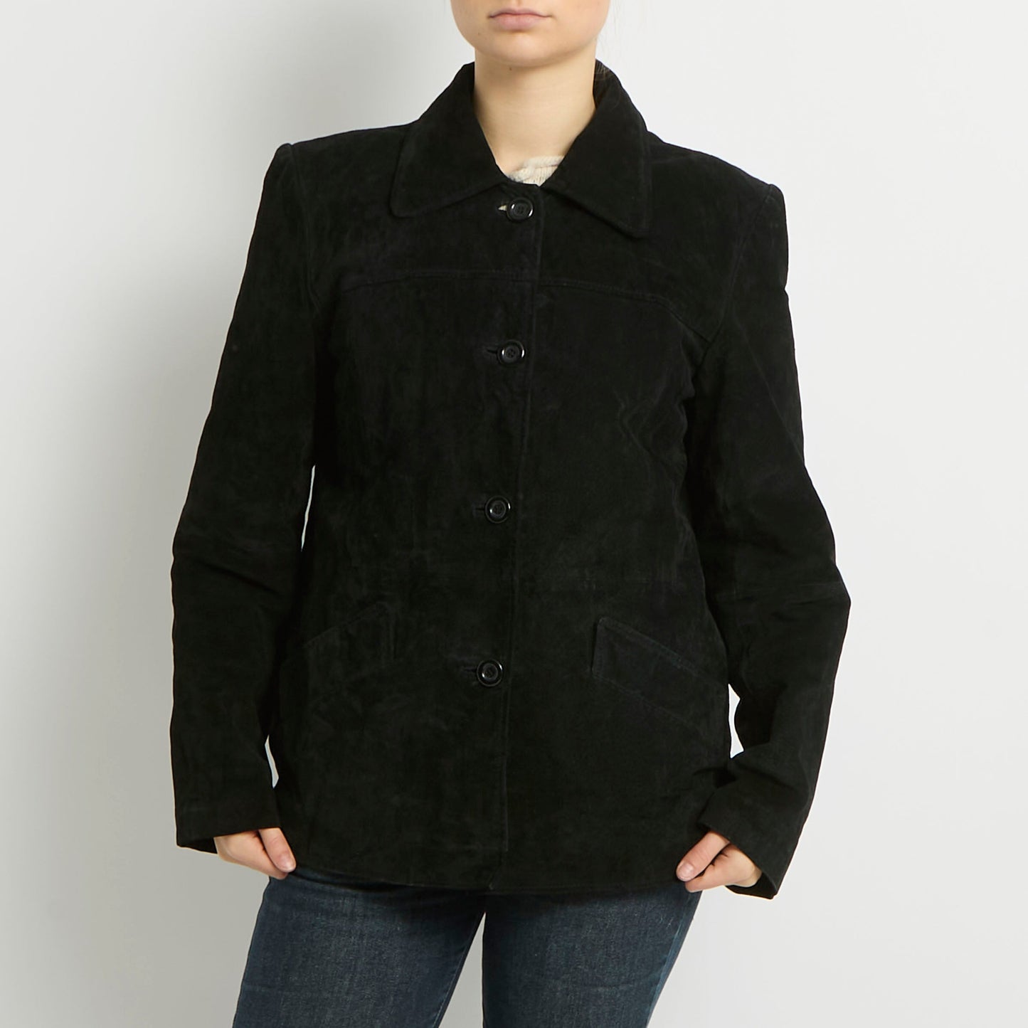 Suede Blazer Jacket - UK 12