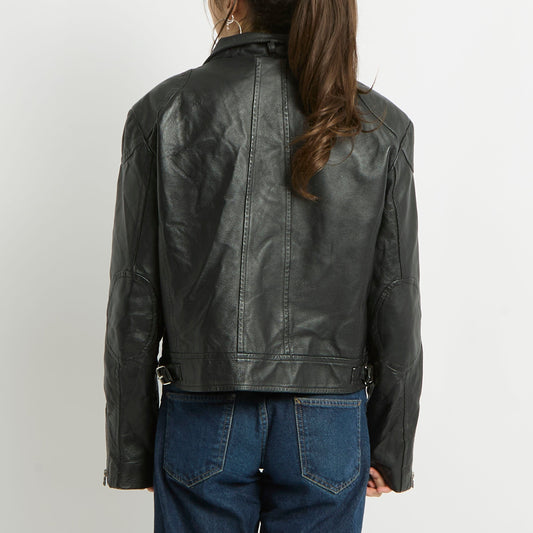 Leather Biker Jacket - UK 12