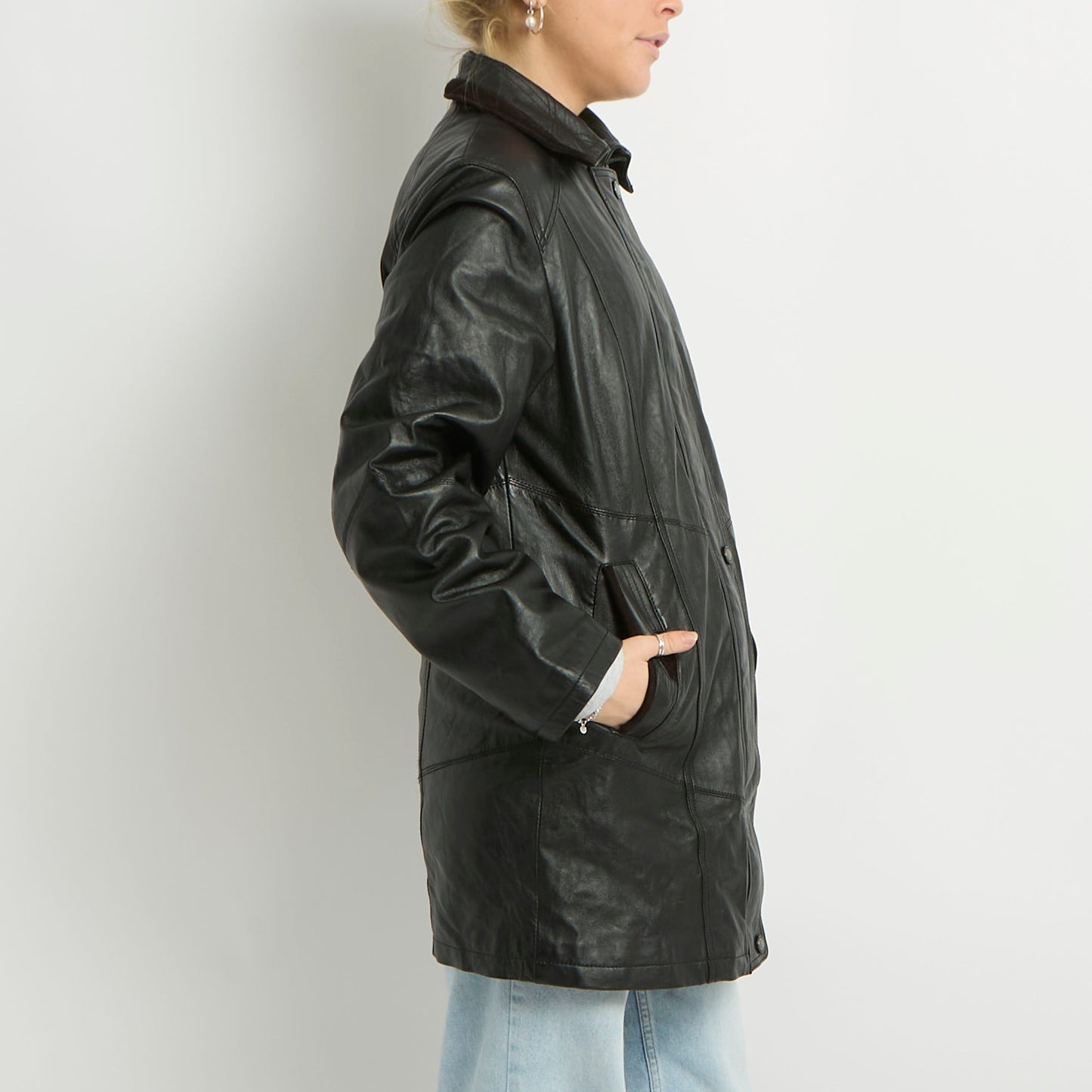 Leather Trench Coat - UK 12