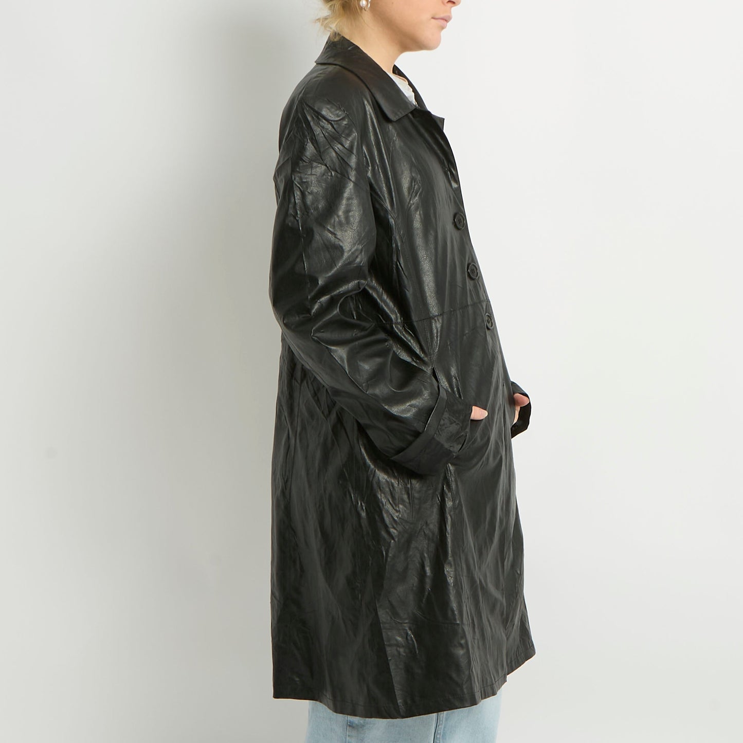 Leather Trench Coat - UK 12