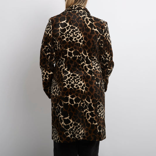 Giraffe Tailored Fluffy Coat - UK 12