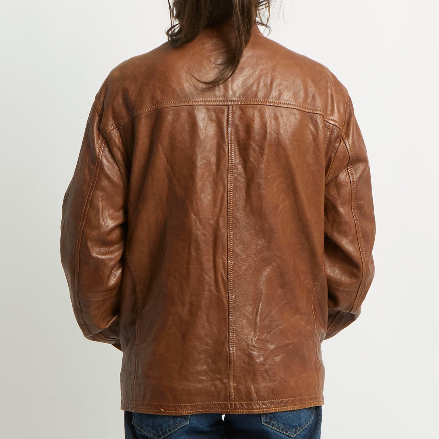 Faux Leather Biker Jacket - UK 12